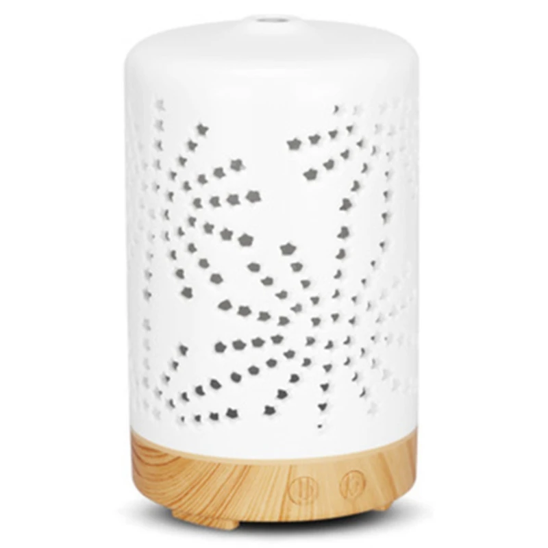 Ceramic Ultrasonic Humidifier Aroma Essential Oil Diffuser LED Light High Frequency Mist Maker Humidifying