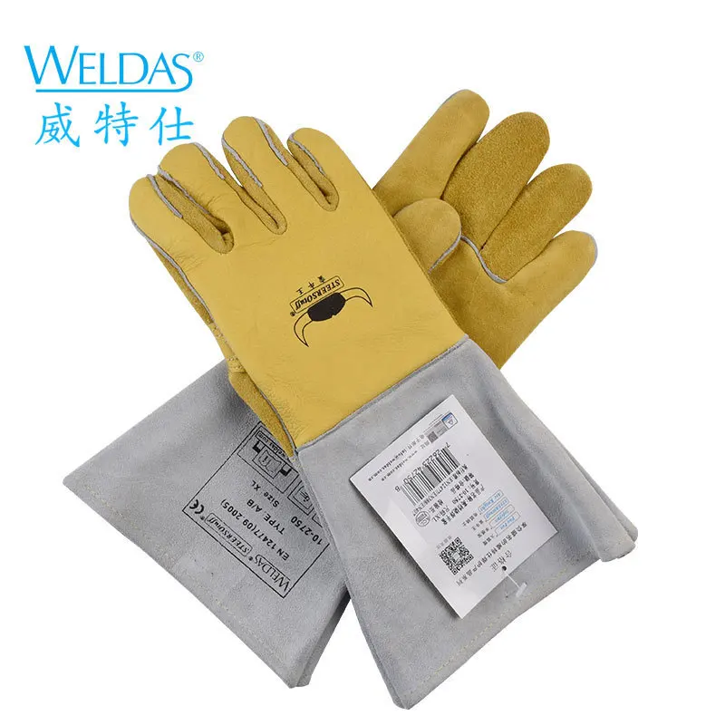 Weldas Welding Gloves Series Cattle Green Skin Welding Gloves 10-2750