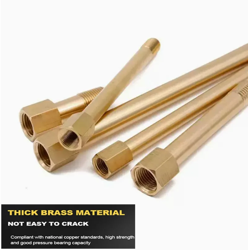 Brass Pipe Extension Connector BSPT Thread 1/8