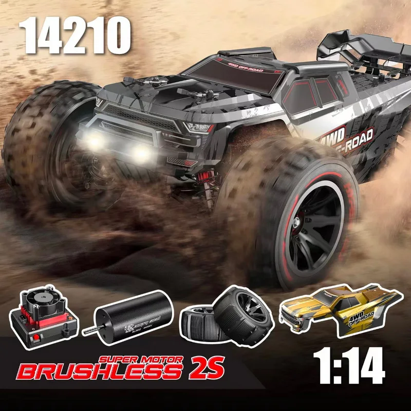 MJX Hyper Go 14209 14210 1/14 w skali 4WD bezszczotkowy szybki R/C off Road Trucks zdalnie sterowany samochody osobowe 75 km/h