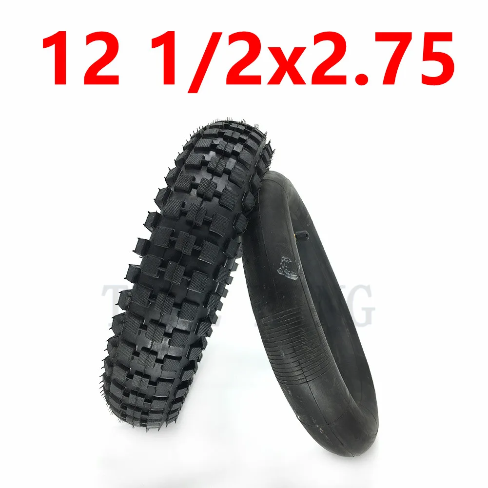 Neumático de alta calidad para motocicleta de 49CC, rueda de 12, 1/2 2,75 X, 12,5X2,75, tubo interior para Mini Dirt Bike, MX350, MX400, piezas de Scooter