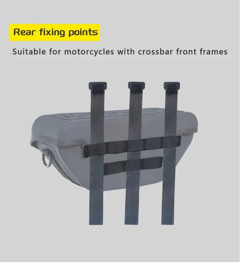 Motorcycle Handlebar Bag Waterproof 2L Cycling Storage Bag Travel Shoulder Bag With Molle System Front Pouch For Off-Road ADV