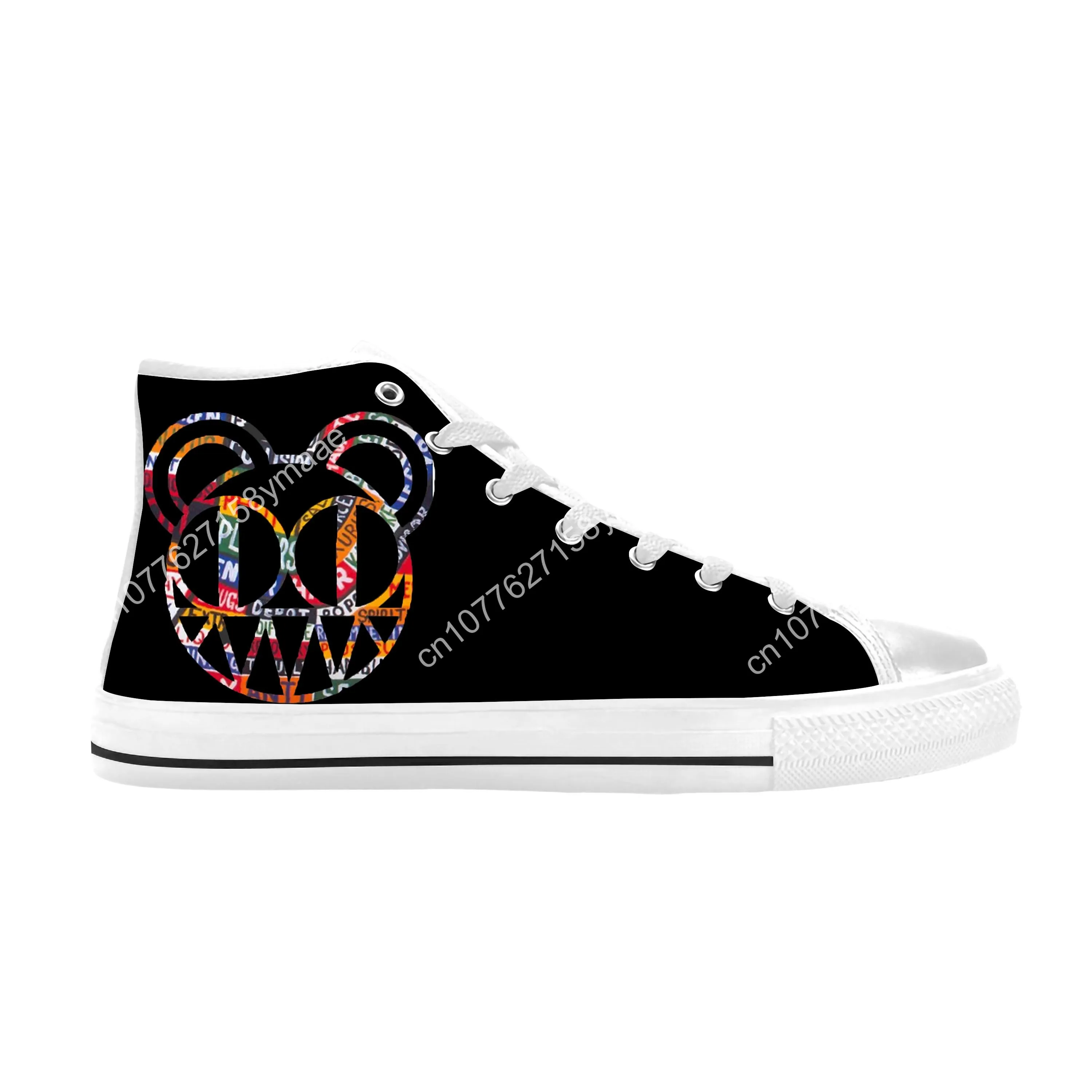 Radiohead Rock Band Music Singer Mouse Cool Funny Casual Cloth Shoes High Top Comfortable Breathable 3D Print Men Women Sneakers