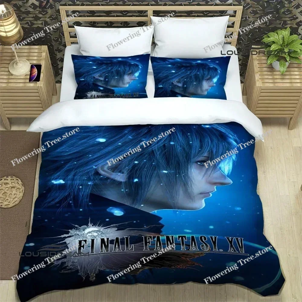 Game FINAL FANTASY Print Bedding Sets Exquisite Bed Supplies Set Duvet Cover Bed Comforter Set Bedding Set Luxury Birthday Gift0