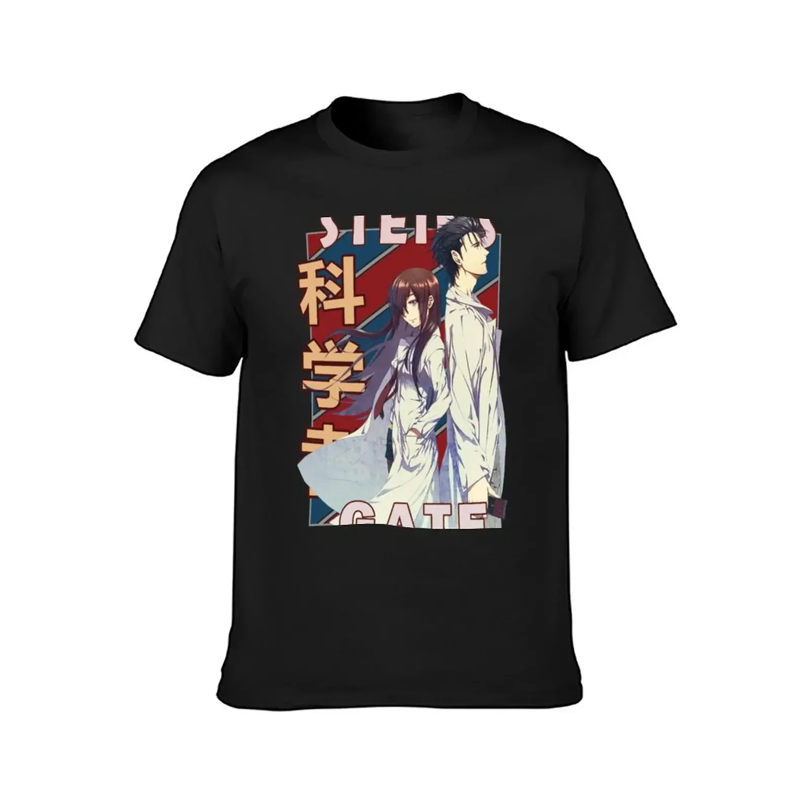 Rintarou Okabe and Kurisu Makise Steins Gate Shutainzu Gēto Zero Anime design| Gift T-Shirt anime fitted t shirts for men