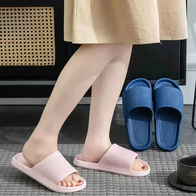 Youpin Fashion Sandals Men's Women's Anti-Slip Wear-Resistant EVA Thick Sole Comfortable Home Slippers Bathroom Bath Flip-Flops view 5