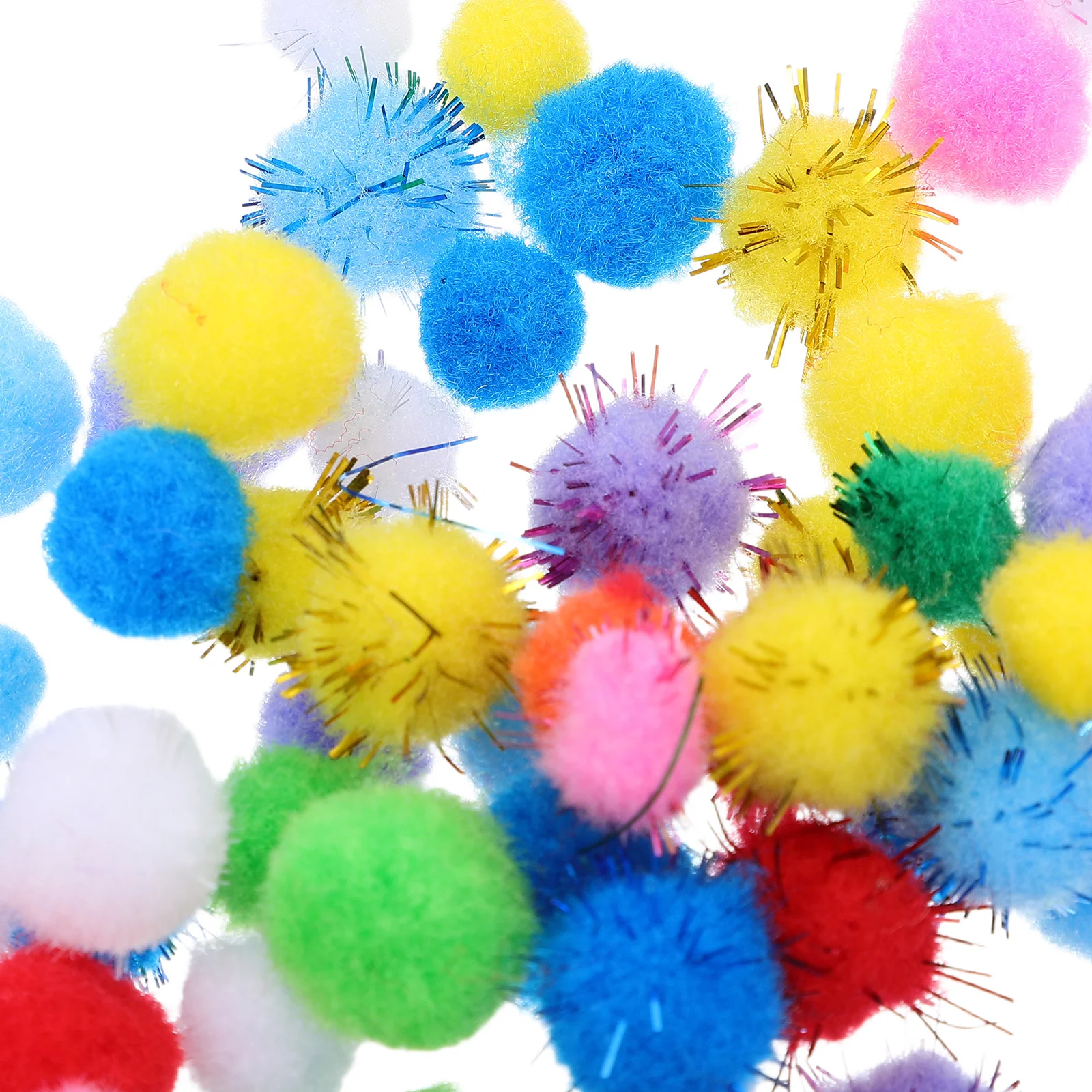 400 قطعة كرات بوم بومس الملونة الصغيرة الحرفية لتقوم بها بنفسك مدرسة عطلة زينة الحفلات متعدد الألوان الكريات صياغة Pompom