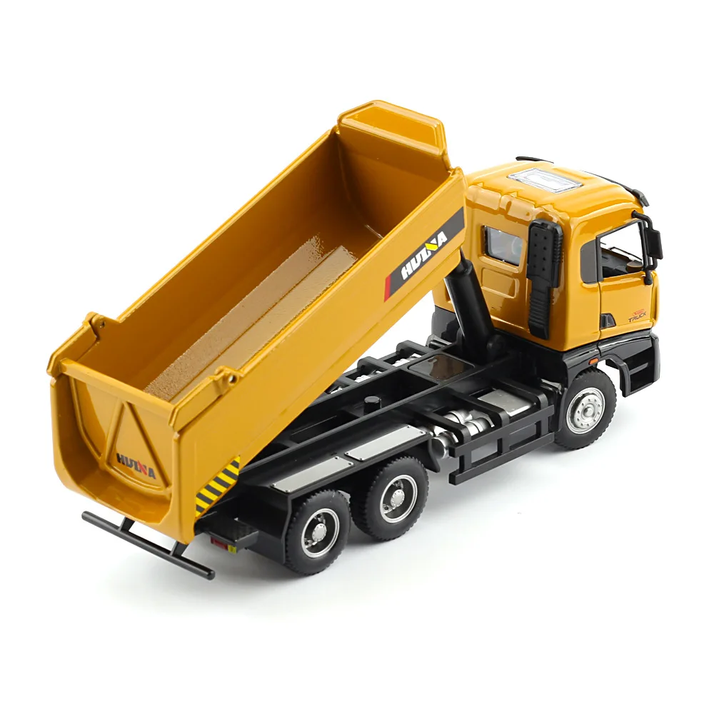 Huina Cars Trucks Model 1: 50 Engineering Vehicle Toys Simulation Alloy Loading Mixer Construction Truck Toy Model for Kids