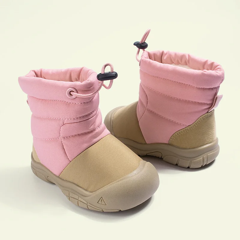 Winter Plush Snow Boots For Children Waterproof Boys Girls Casual Shoes Fashion Thick Bottom Kid Toddler Baby Boots CSH1635