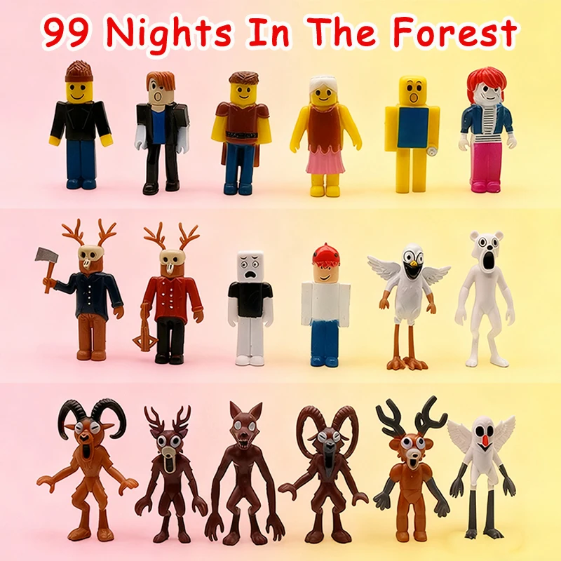 6–18 Stück/Set 99 Nächte im Wald Figuren Eule 99 Nächte im Wald Hirsch Eule Figur 99 Nächte im Wald Figur Spielzeug