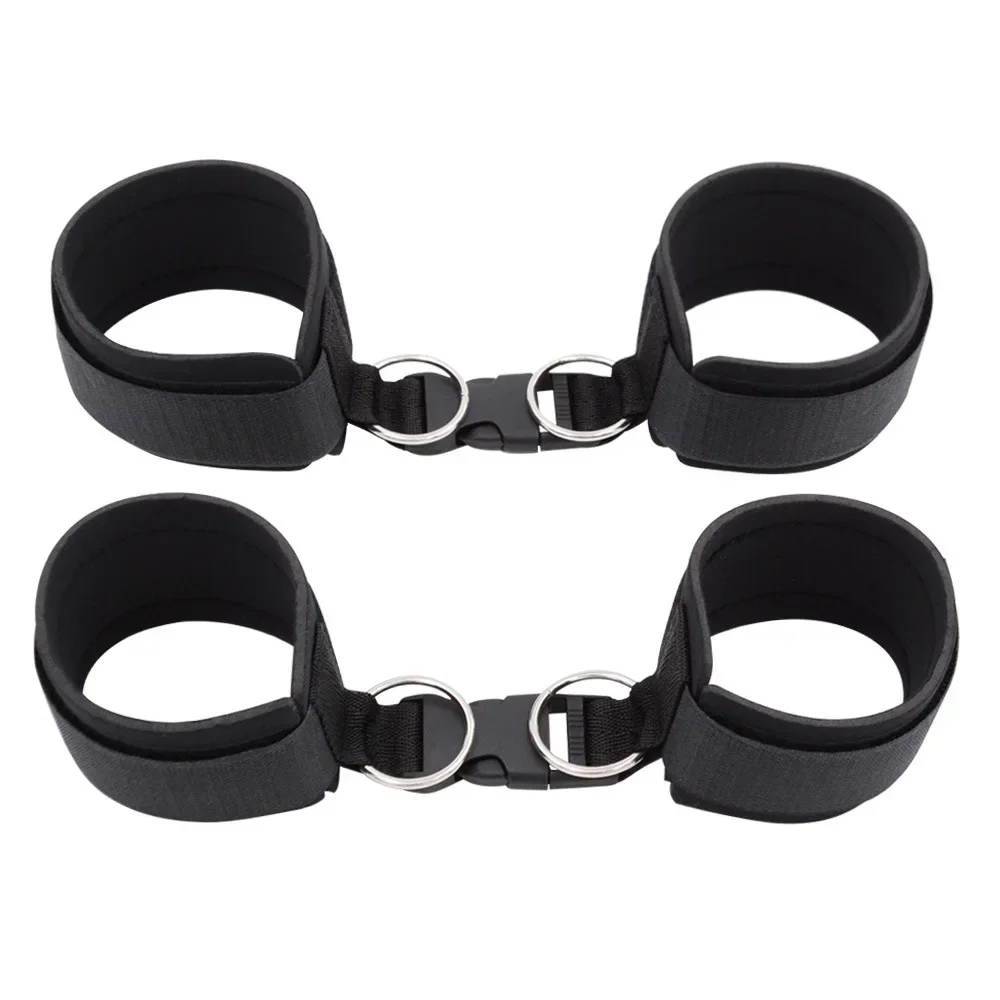 الكبار تكبيل لعبة الجنس BDSM ضبط النفس اليد الأصفاد SM النساء زوجين لعبة الجنس الكبار المثيرة ألعاب Sextoy السرير ضبط النفس الجنس Accessroies