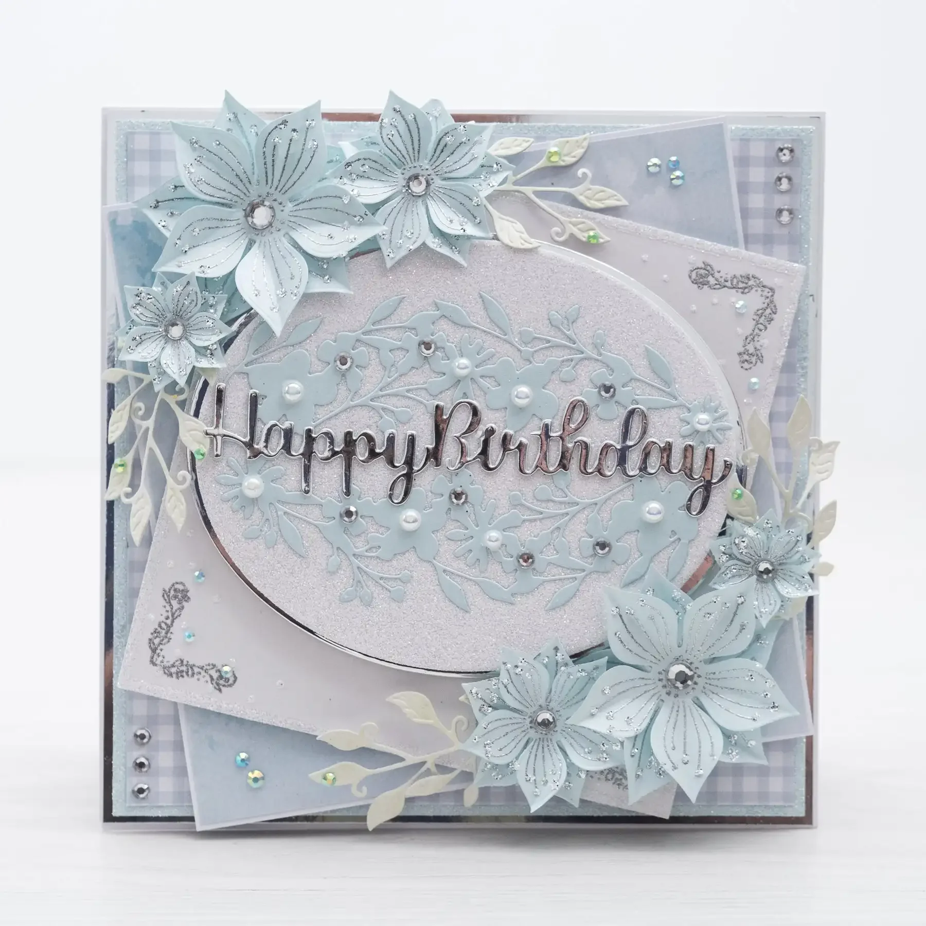 SWIRLY FOLIAGE FLORAL PANEL Patch Cut Metal Die and Stamps for Scrap Booking Stencil Album Paper DIY Gift Card Decoration Emboss view 2