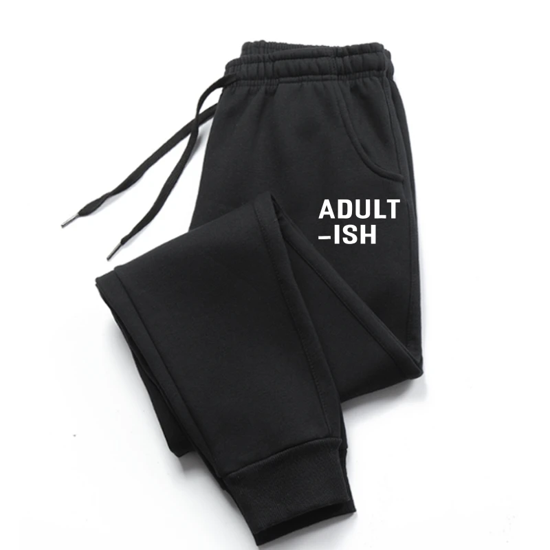 

Adultish sweatpants Funny AdulMan pants Grown Ups Cotton Man Men trousers Preppy Style men's pants Men trousers Newest Comics