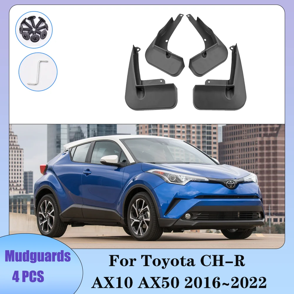 

Автомобильный брызговик для Toyota CH-R AX10 AX50 2016 ~ 2022 2017 2018 2019 2020 2021, брызговики, защита крыльев, брызговики, аксессуары