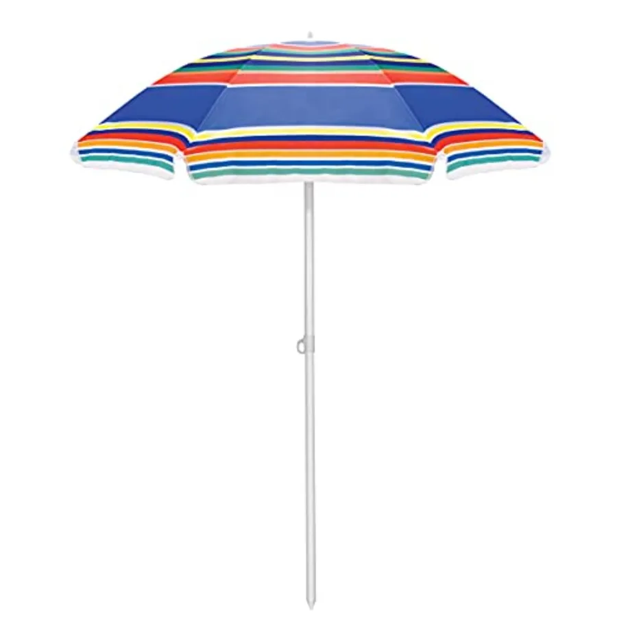 ONIVA - a brand 5 Ft. Portable Beach Umbrella, Lightweight Sun Shade Umbrella with Adjustable Tilt and UV Sun Protection