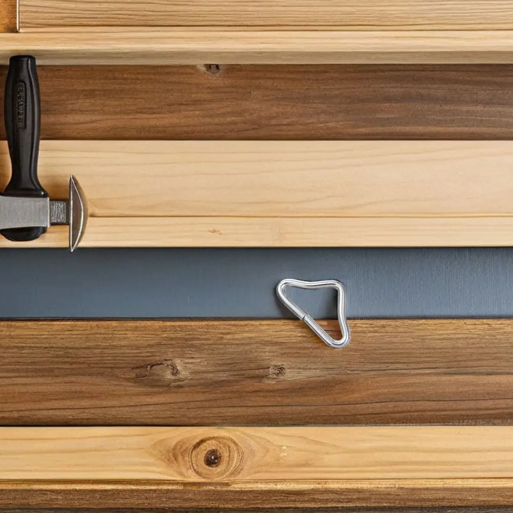 

24 шт. треугольных кольцевых пряжек для батута, оцинкованная сталь, сверхпрочные, запасные части для батута, повышенная устойчивость, для использования на улице