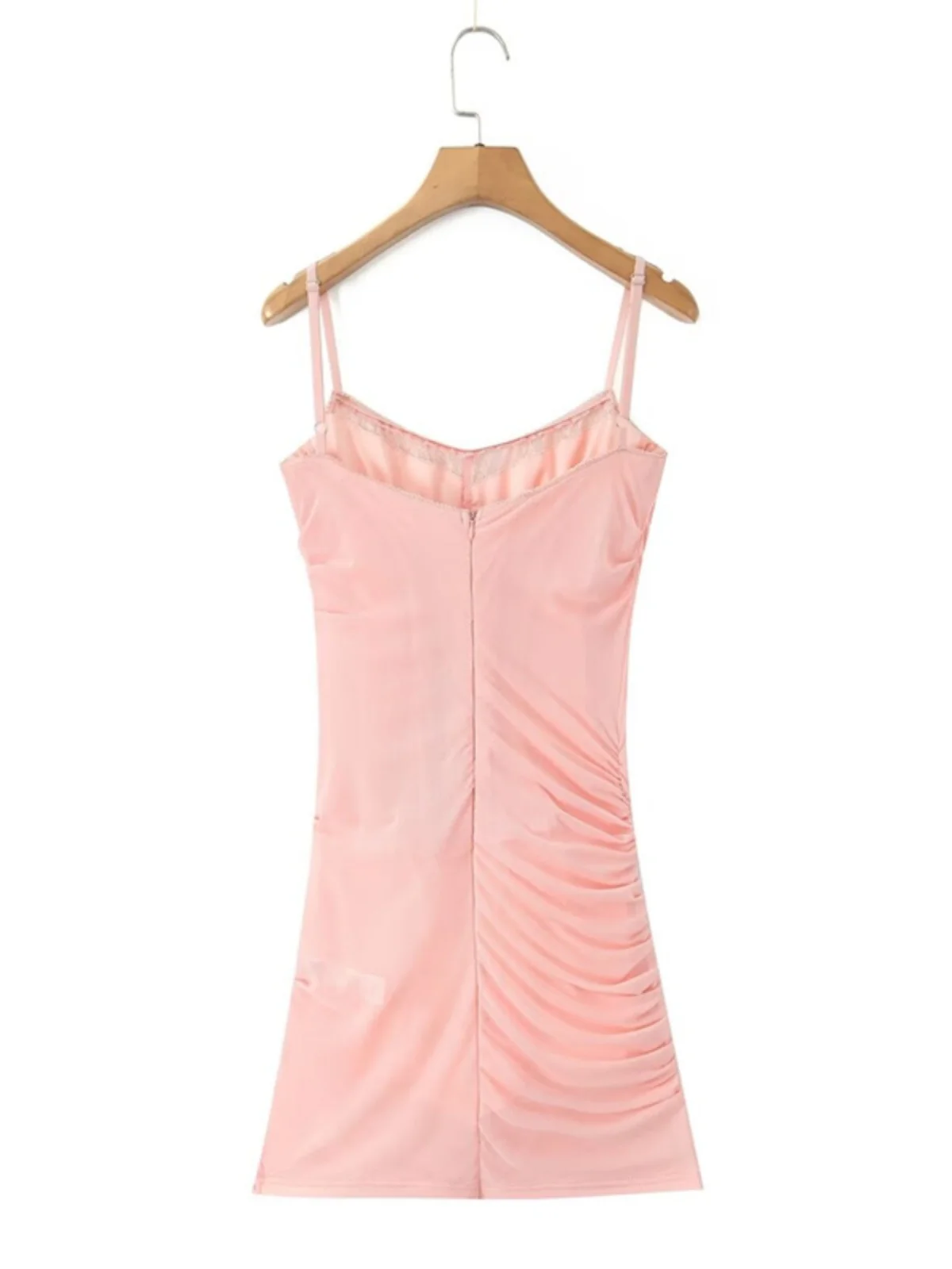 섹시한 로우컷 플리츠 허리 벨트 스트랩 슬림핏 엉덩이를 덮는 발레 스커트 여성 패션 봄 2025