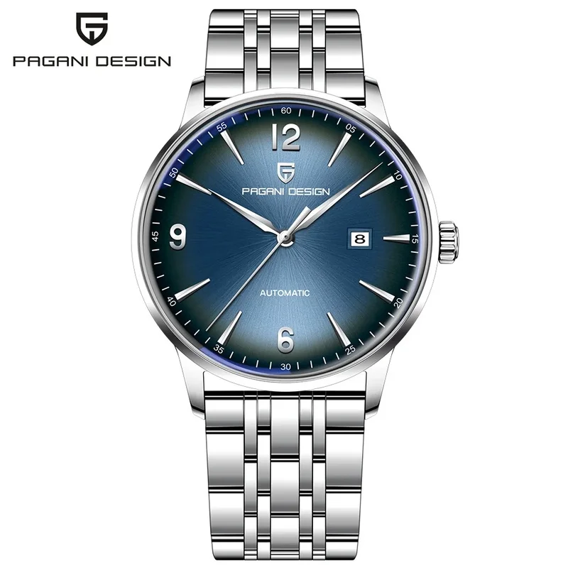 PAGANI DESIGN PD-1832 Men’s Automatic Mechanical Watch | 43mm Case | 100M Waterproof Diver Watch | Luminous Markers | Stainless