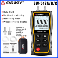 SNDWAY SW-512 Digital Pressure Gauge Differential Gas Pressure Gauge Measuring Instruments, Barometric Gauges/SW-512B/SW-512C