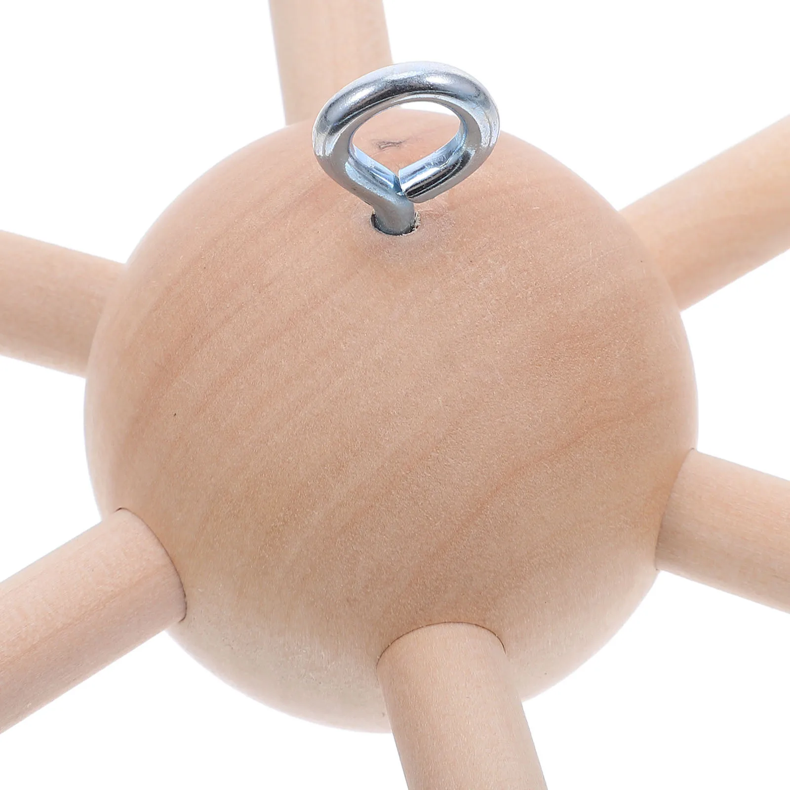 1 set 1 Set Wooden Mobile Frame Kit 6-Arm For Diy Nursery Room Decor Baby Mobile Holder Wind Chime Stand Hanging Accessories