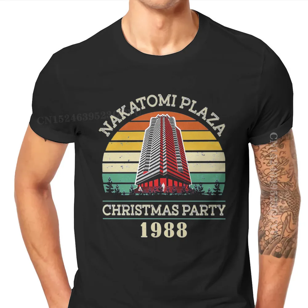 Movie Christmas Party 1988 Man Tshirts Retro Vintage Nakatomi Plaza Individuality Men T Shirts Clothing