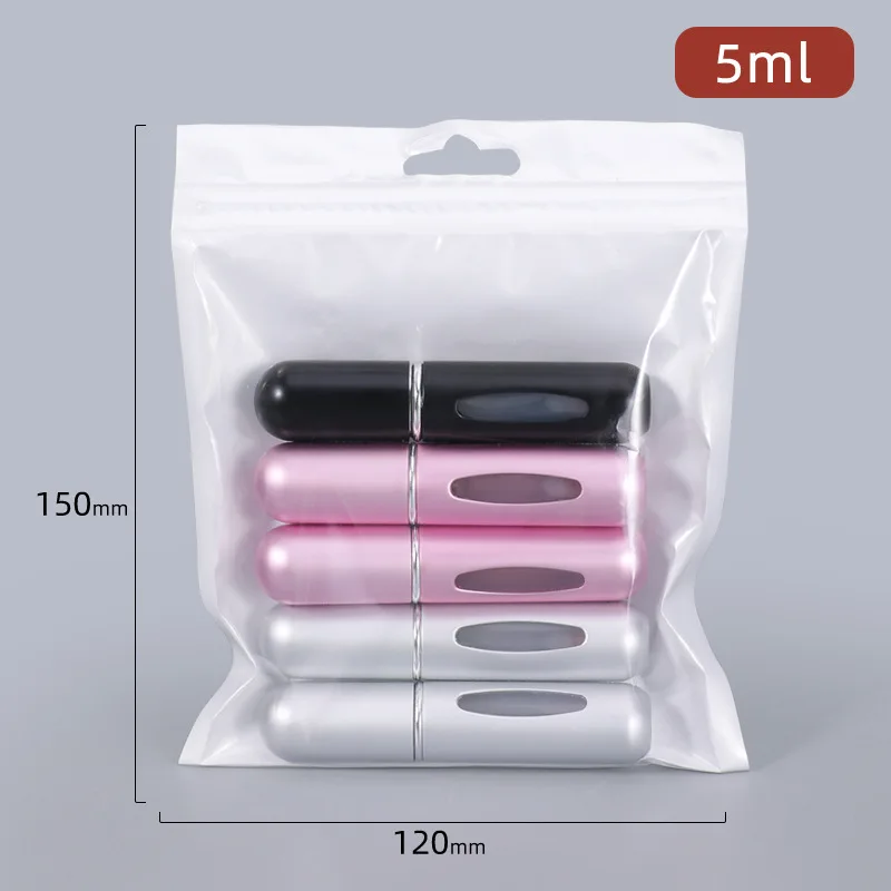 5ml 5Pcs Mini Perfume Atomizer Bottles pray Container Portable Size Refillable Pump Case for Traveling and Outgoing