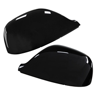 Pair Gloss Black Wing Mirror Cover Caps Left+Right For VW T6 Transporter 2015-19