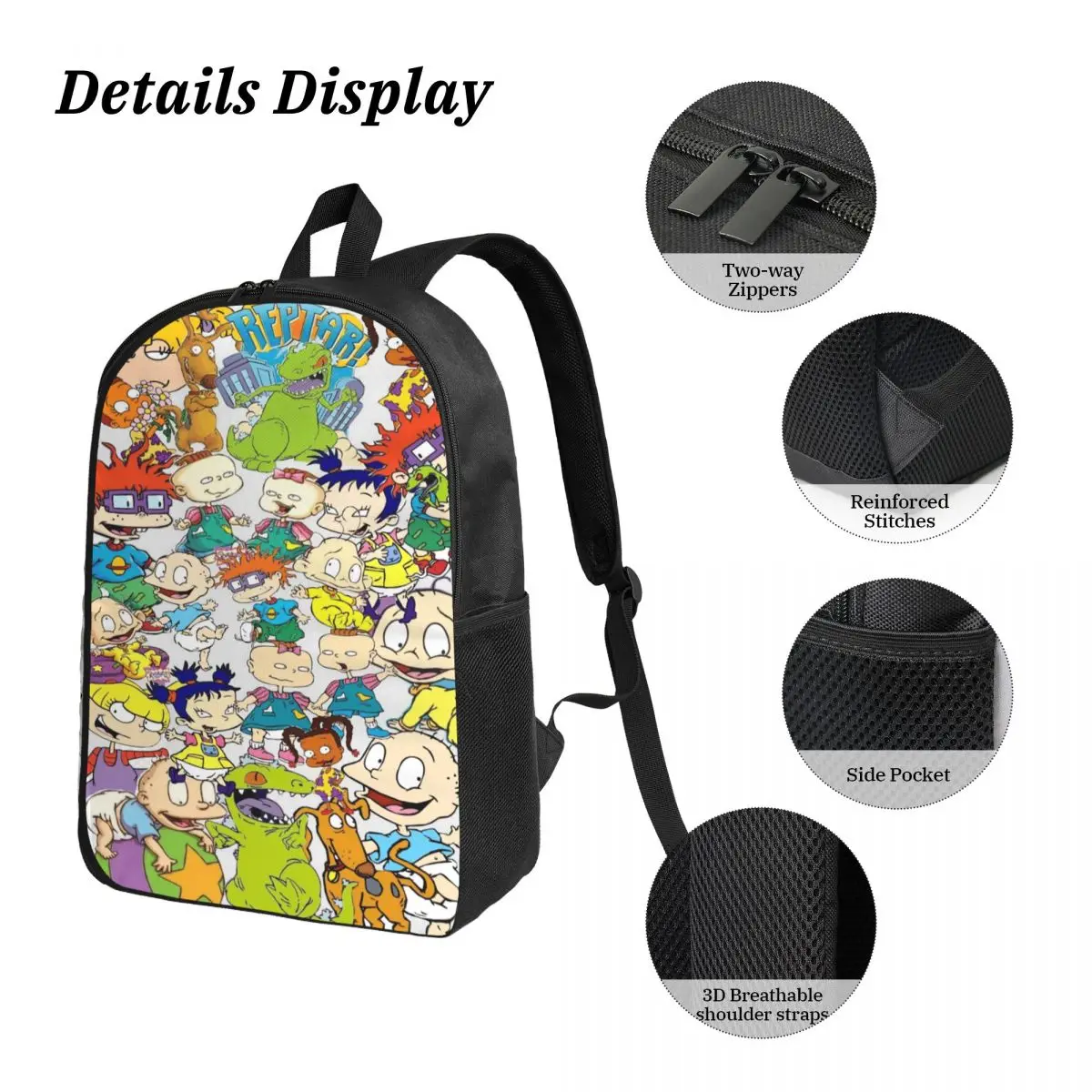Rugrates Chuckie Finster Anime Kids Rugzak Lunchbox Pennenbakjes voor Jongens Meisjes Kleuterschool Rugzakken Schooltas Boekentas Set