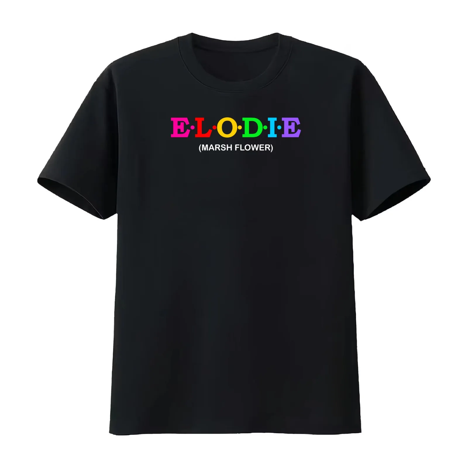 Elodie - Marsh Flower. T-Shirt Summer Casual Cotton Tee Oversized Streetwear Tops Vintage Graphic Print Unisex Men Women