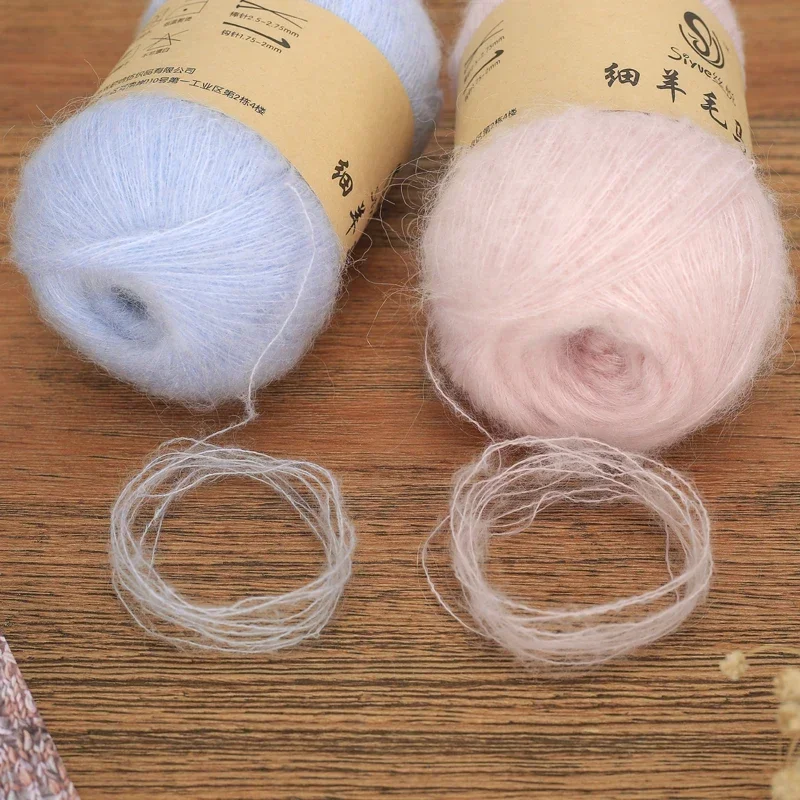 Mohair Yarn Worsted Yarn for Hand Knitting Crochet Wool Angora Yarn Fluffy Yarn Alize Puffy Balls for KnittingFree Shipping