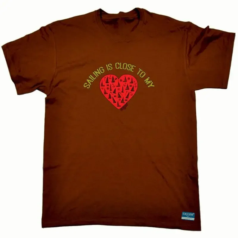 Sailing Ob Is Close To My Heart Mens Funny Novelty Top T Shirt
