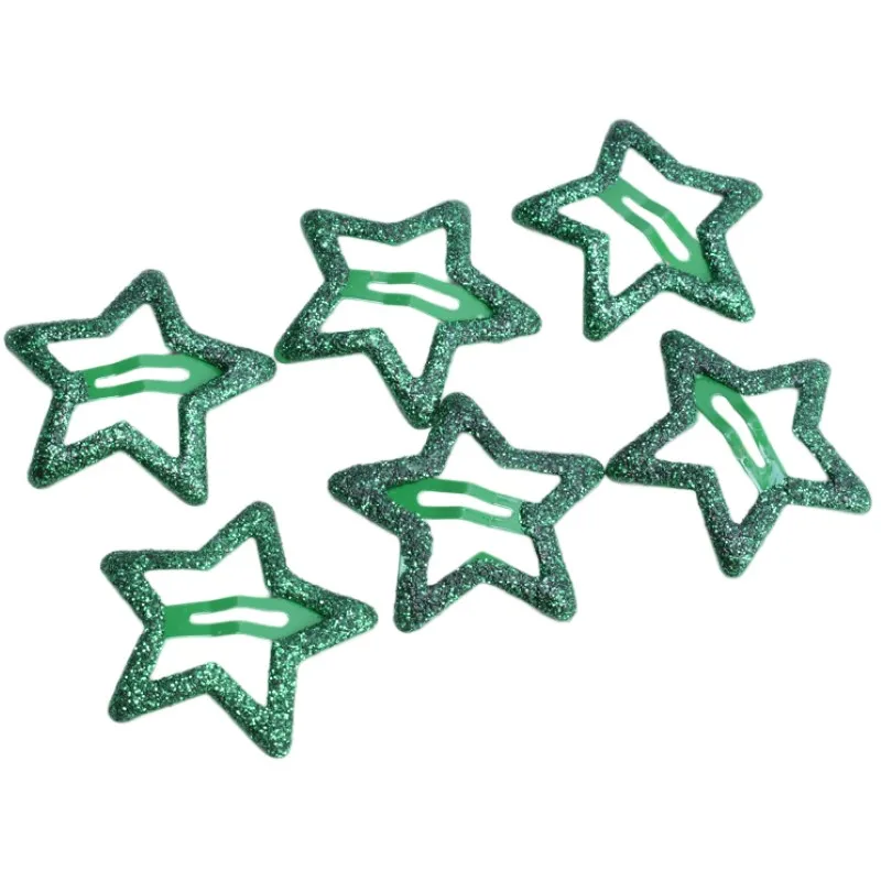 5/10 Stück Y2K BB Glitzer-Stern-Haarspangen Mädchen Bunte Kawaii Haarklammern Kinder Metall-Schnappclips Kopfschmuck Haarschmuck Accessoires – Detail 13