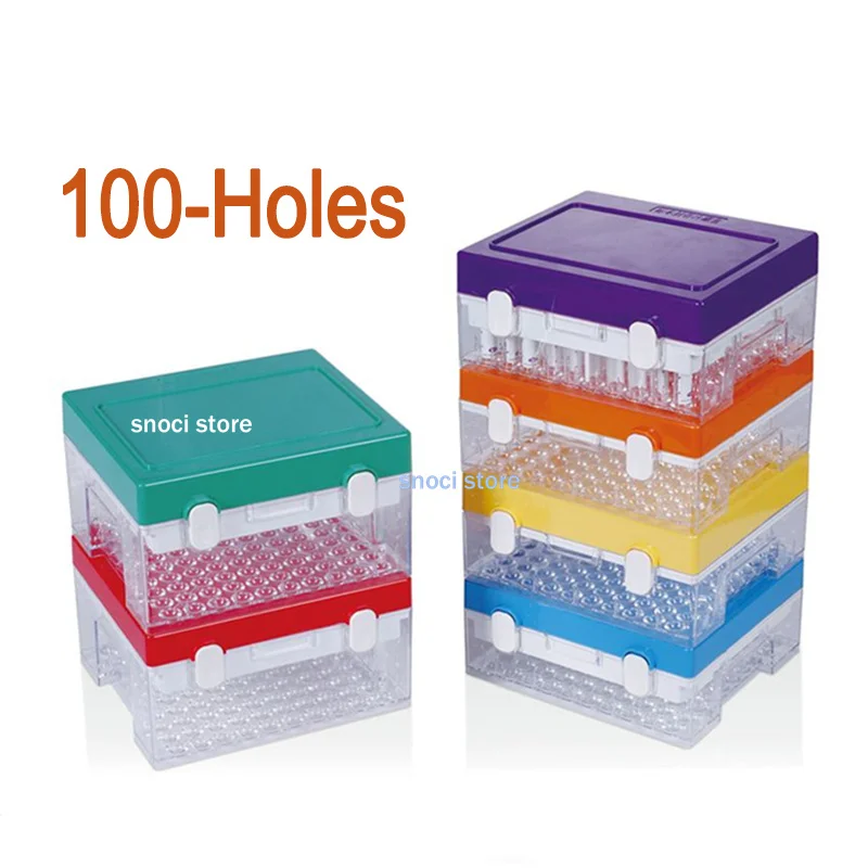 

Vacuum sampling tube specimen box refrigerated box sealed box storage sample tube test tube rack display box with rubber pad