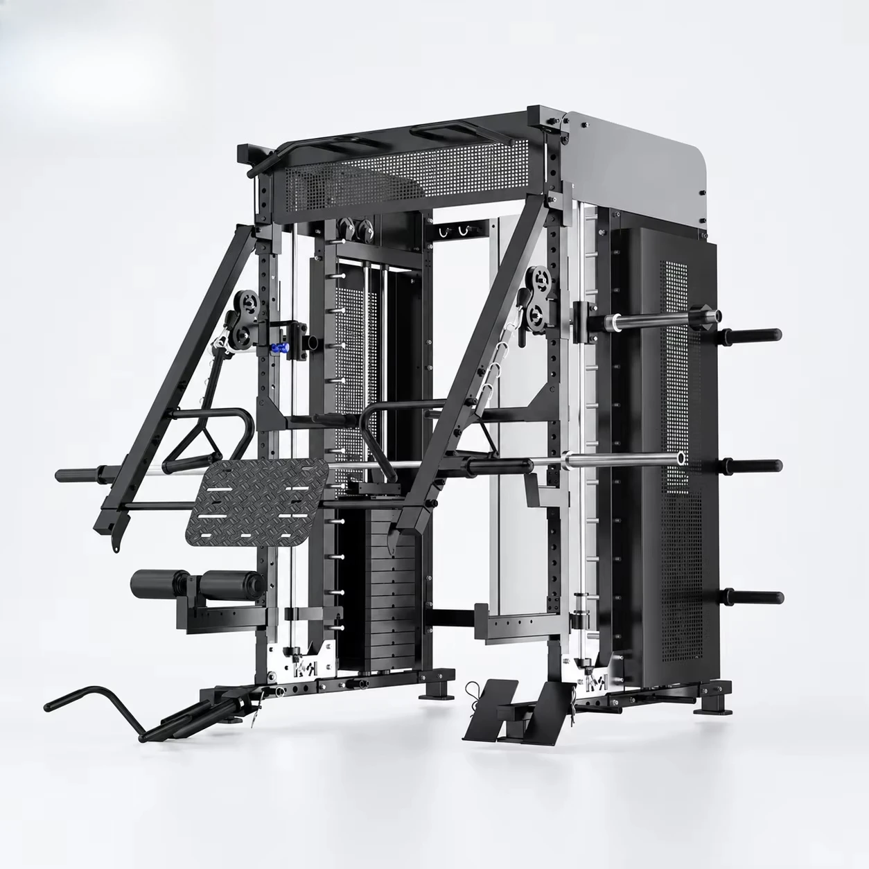 Multi Functional Smith Machine Commercial Gym Equipment Power Cage Cable Crossover Functional Trainer OEM ODM China Sale New