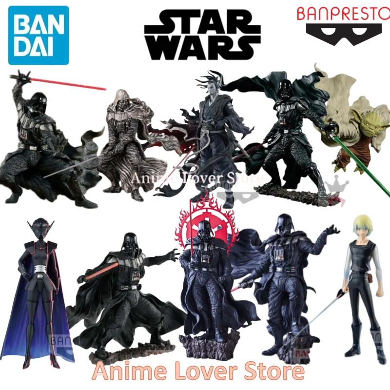 

Bandai Original Star war Banpresto Anime Figure Ronin Karre Am Darth Vader Yoda Anime Action Figure Toys Collectible Model