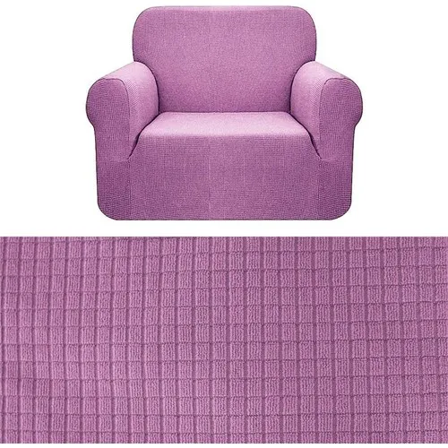 Bogda Stretch Fitted Flexible Washable Square Pattern Bergere Seat Cover Set 1 Personality Seat Cover Pink