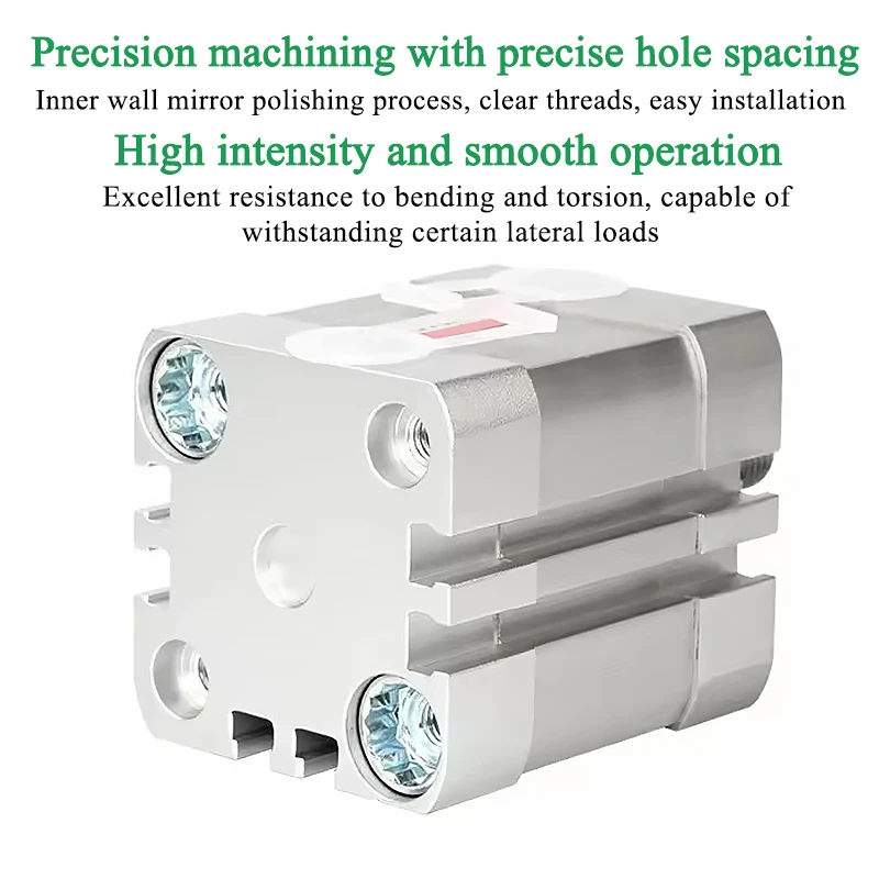 ADN12/16/20/25/32/40/50/63-5-10-15-20-25-30-40-50-A-P-A Compact ADN Aluminum Alloy Pneumatic Cylinder Female Male Threads