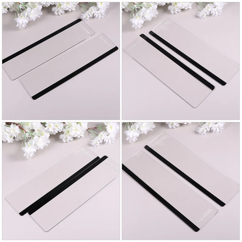 4pcs Monitor Memo Acrylic Computer Side Holder Desktop Message Board For Office Desk Organizer Small Dry Erase