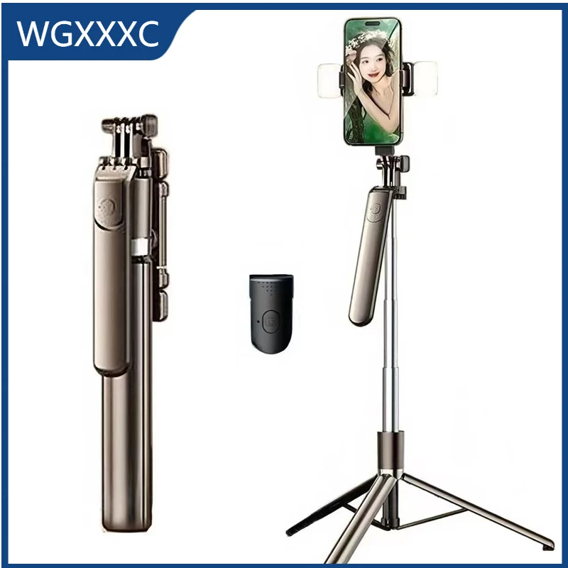 

360 Degree Rotating Multifunctional Selfie Stick Tripod Universal Mobile Selfie Tool Suitable Travel Live Streaming Photo Stand