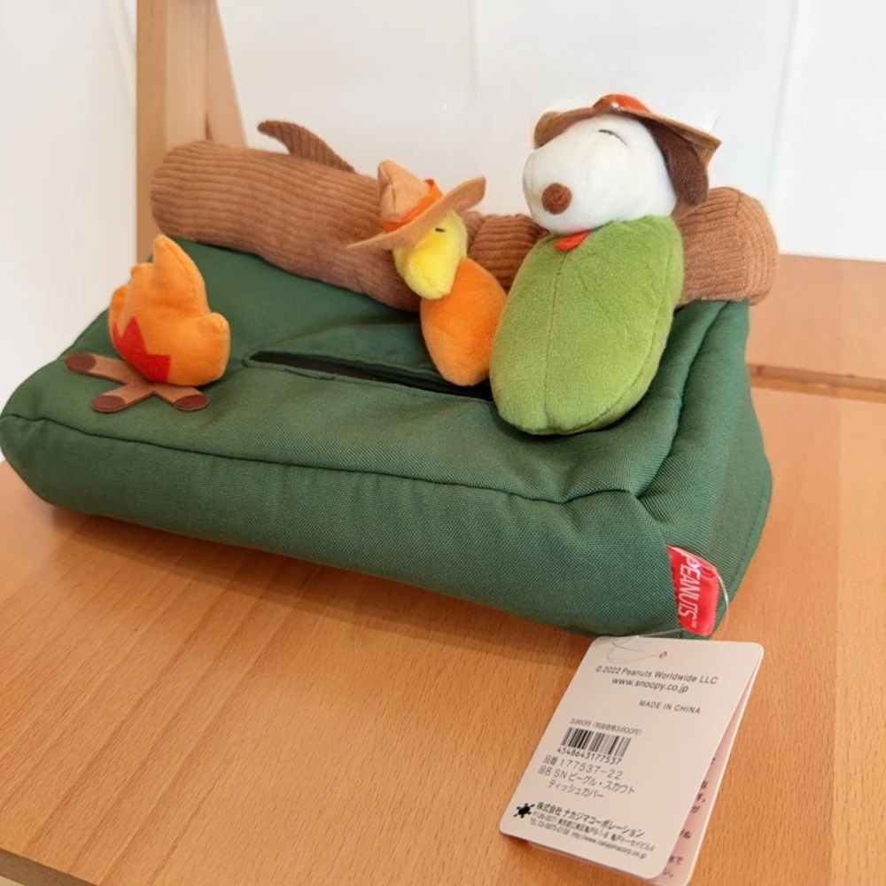 Snoopy Limited Edition Cartoon 3D Plush Doll Tissue Box Cover, Desktop Decoration, Tissue Box for home and car