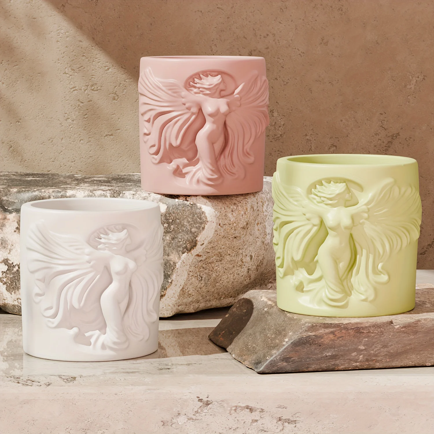 Angel Relief Cup Resin Silicone Mold, Which Can Be Used For Resin Making, Scented Candles, Rich In Mythological Atmosphere, Exquisite Cultural And Creative Festival Souvenirs, And A Very Good Gift - view 6