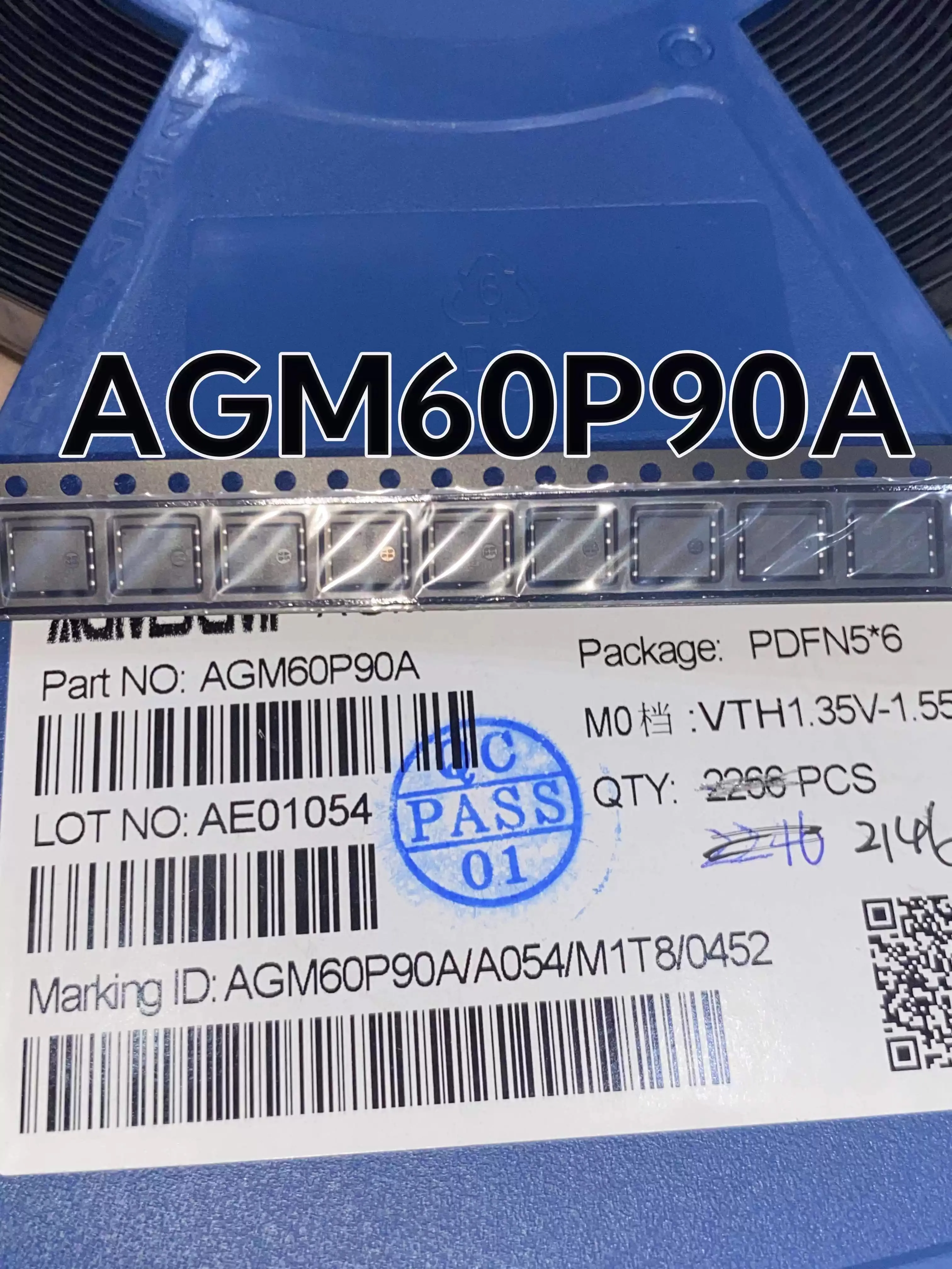 

10PCS Brand new original stock AGM60P90A PDFN-8(5x6) 20+