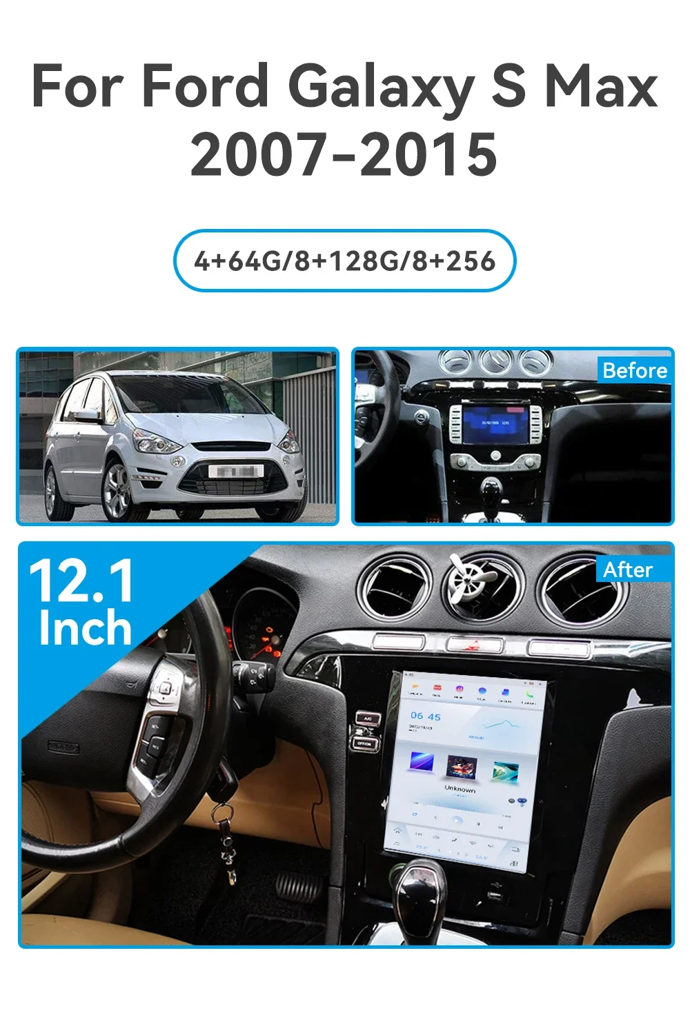 Android 13 CarPlay Auto 12.1