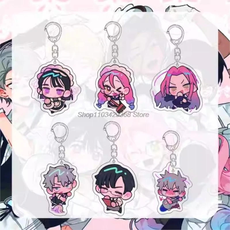 

ALIEN STAGE Anime KeyChain Ivan Mizi Till Luka Sua Men Key Chain for Women Creative Cute Figure Acrylic Keyring Pendant Gifts