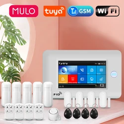 Tuya Alarmsystem Wireless Home Alarm Wifi Sicherheits alarme für zu Hause GSM Einbrecher Anti-Alarm-App Fernbedienung funktioniert mit Alexa