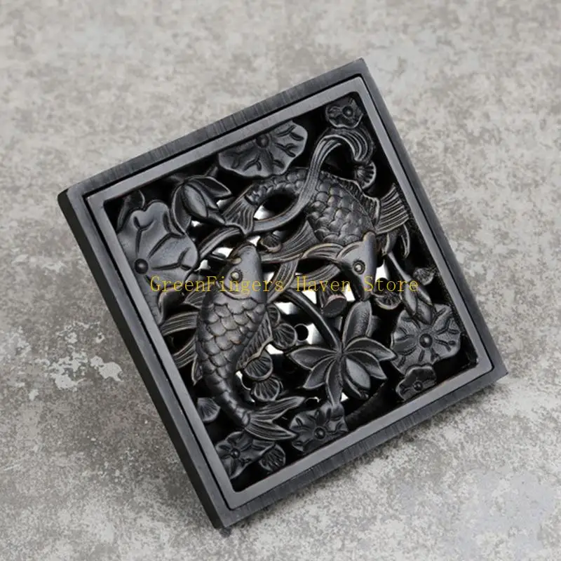 

F68D Square Anti-reflux Floor Drain Anti-blocking Shower Drain Strainers Quick Drain