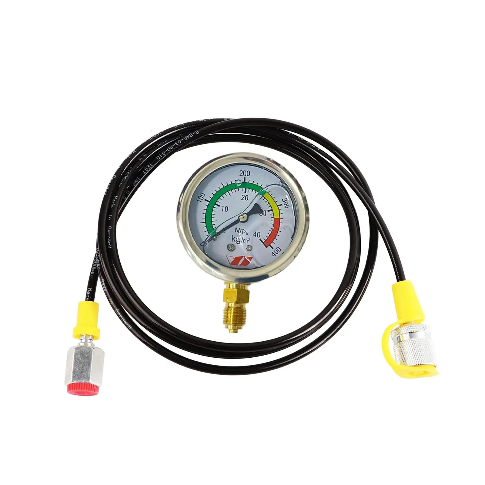 

16*2‐BSP1/4 Hydraulic Test Hose with Gauge Replacement Easy to Use Strong Attachment Accessory (1.5M Hose) Reliable Seal