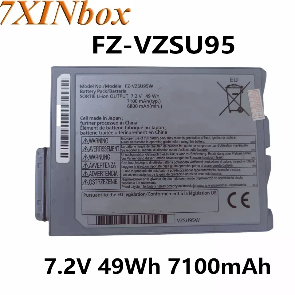 7XINbox FZ-VZSU95W 49Wh 7.2V 7100mAh Battery for Panasonic FZ-M1 Touchpad Series