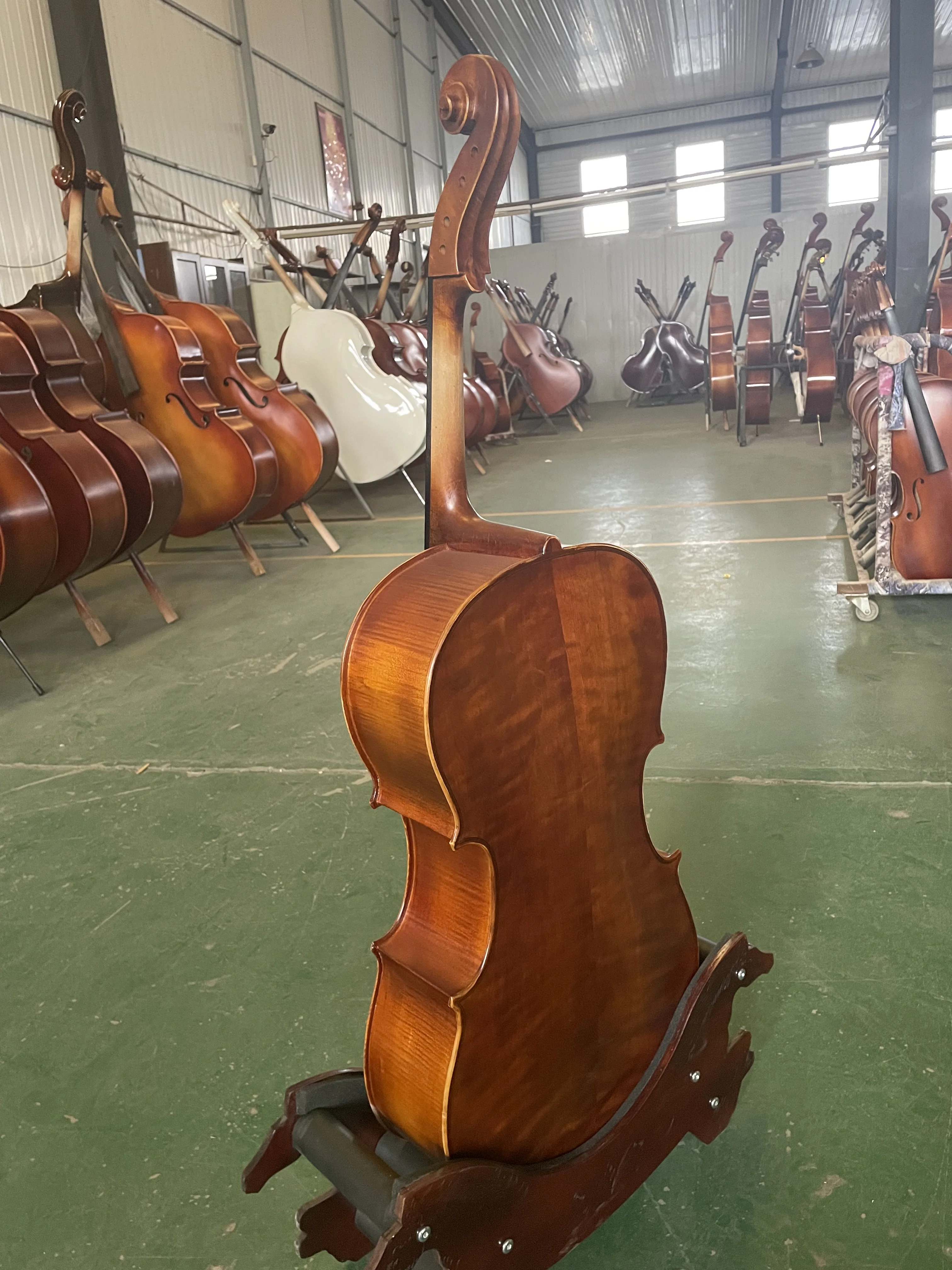 Handmade Spruce Panel, All European Maple Back, Cello 1/4 Violoncello, Solid Wood, Professional Musical Instrument, All Kit