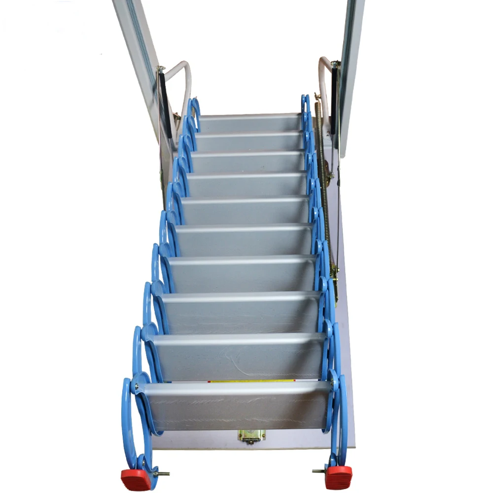 Thickened Electric Automatic Titanium Magnesium Alloy Invisible Elevator, Stretching Villa Duplex Folding Ladder